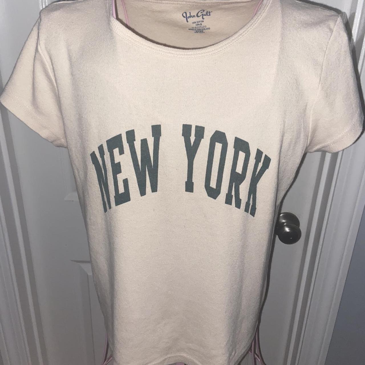 White/green New York shirt ( size small) - Depop