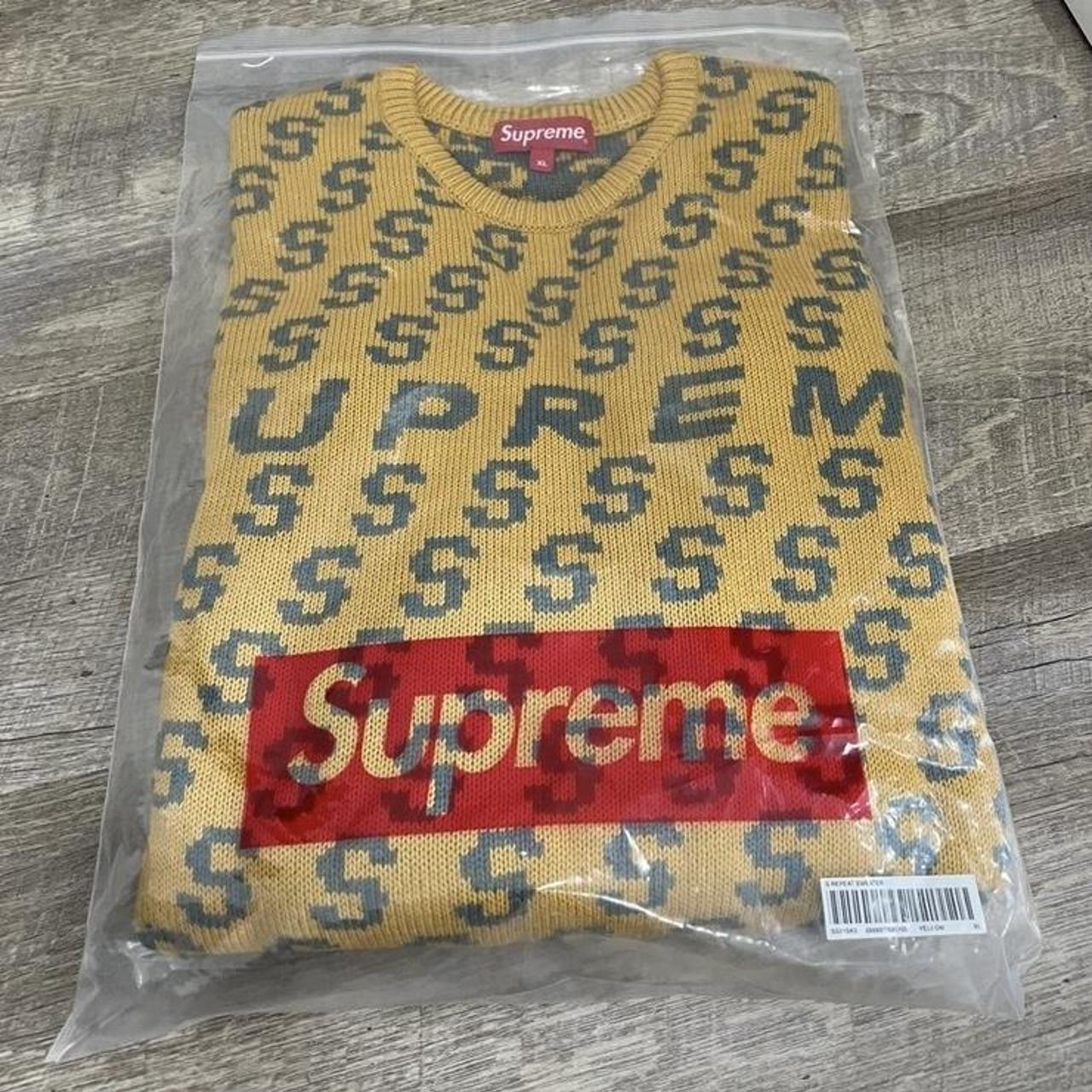 Supreme S Repeat Sweater in Yellow