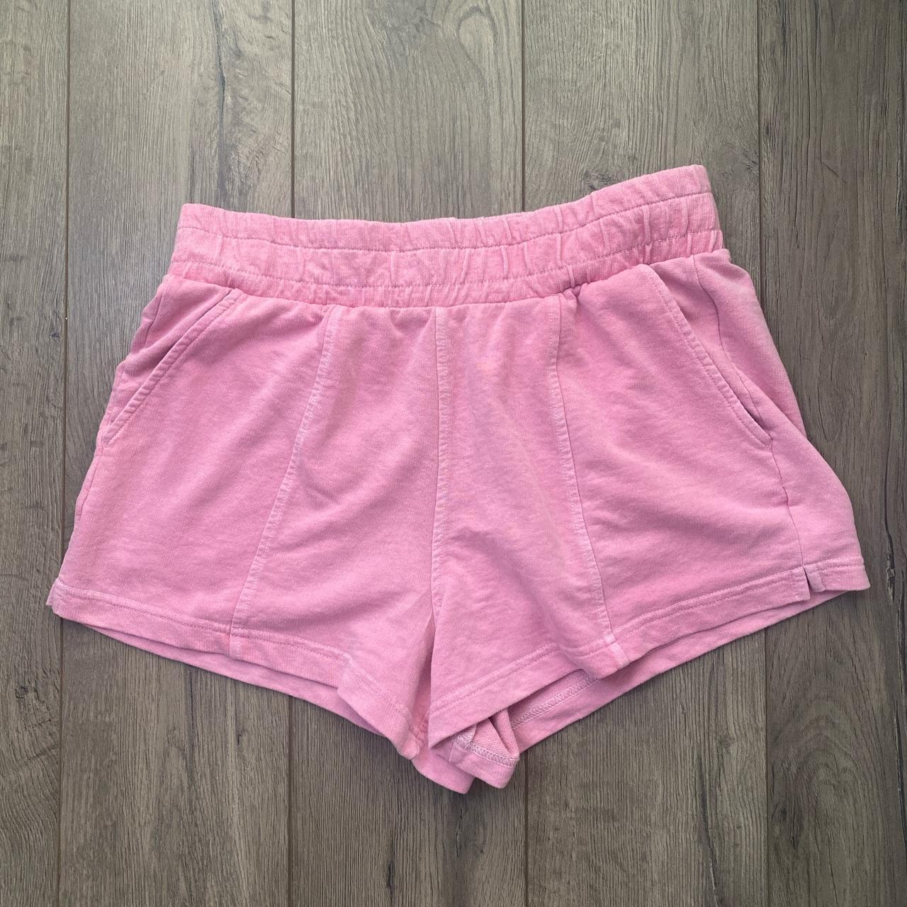 super cute bubblegum pink lounge shorts thick waist... - Depop