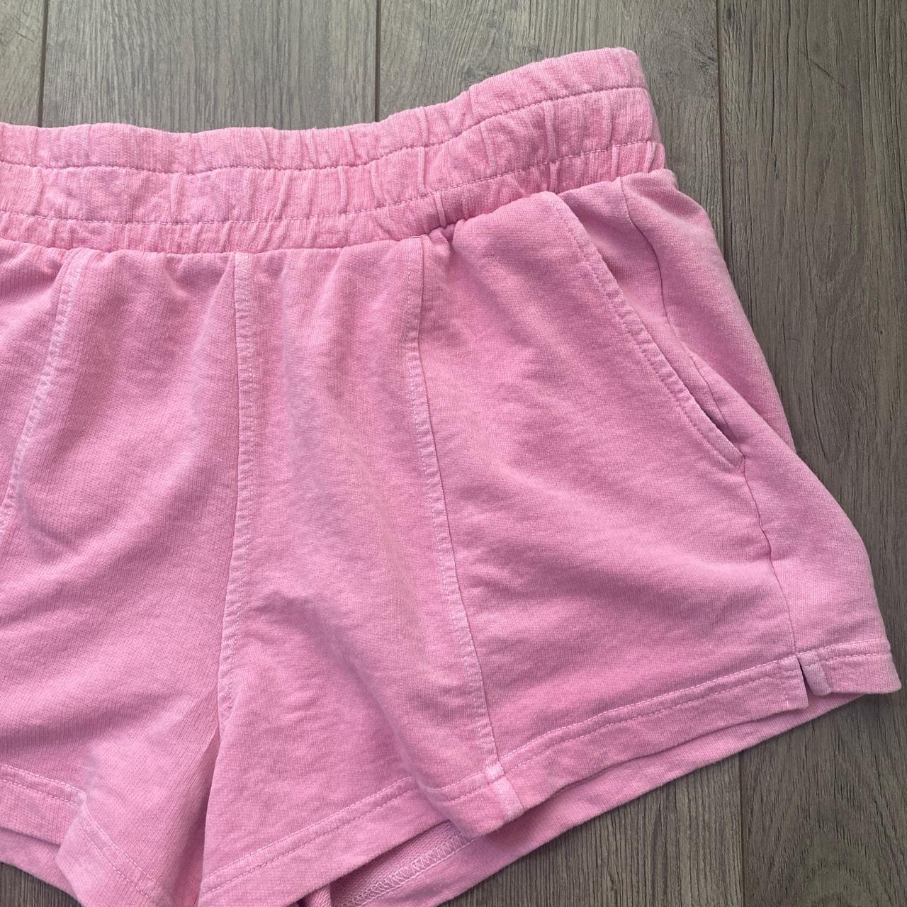 super cute bubblegum pink lounge shorts thick waist... - Depop