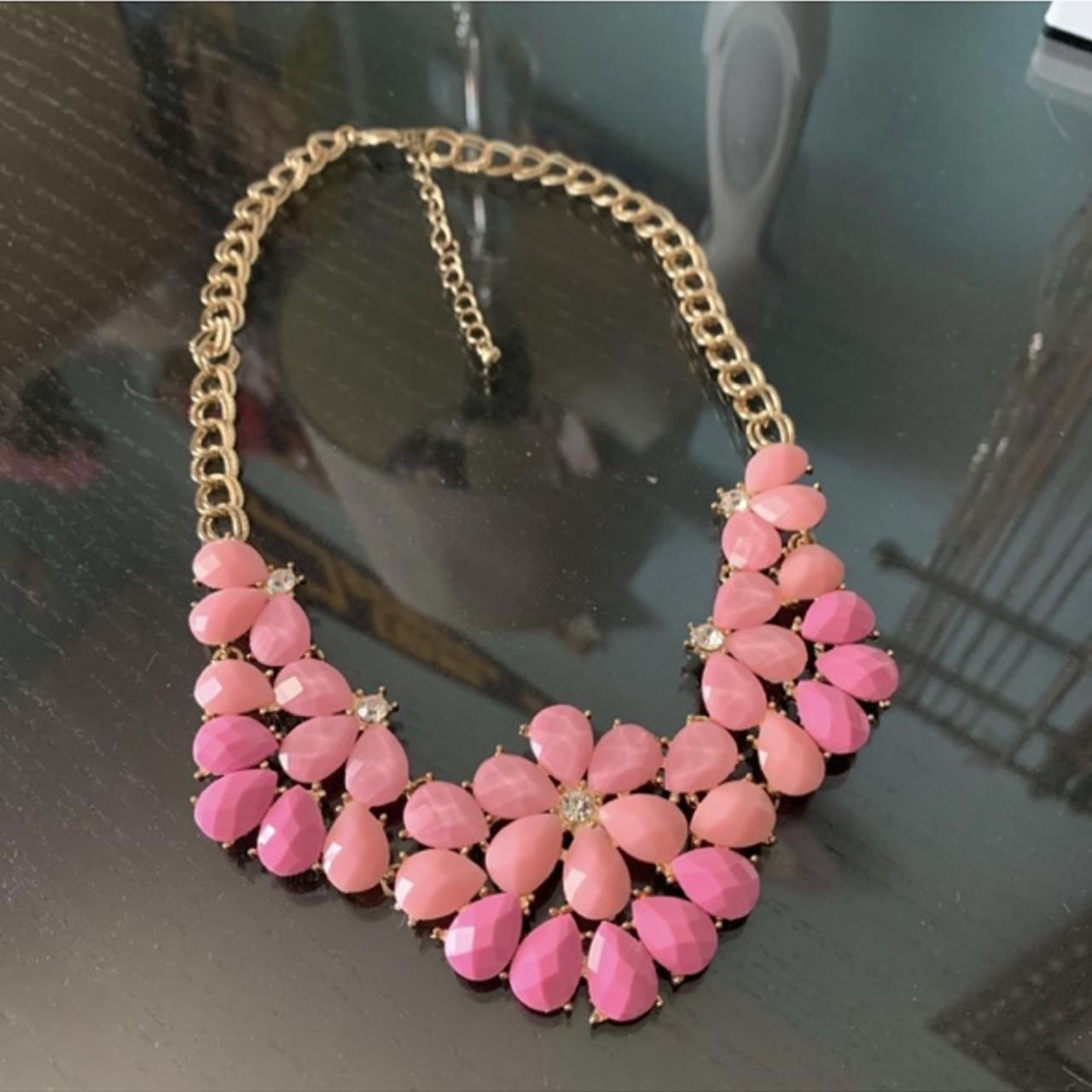 Modern silicone necklace for women, Pink Statement necklace, - Inspire  Uplift