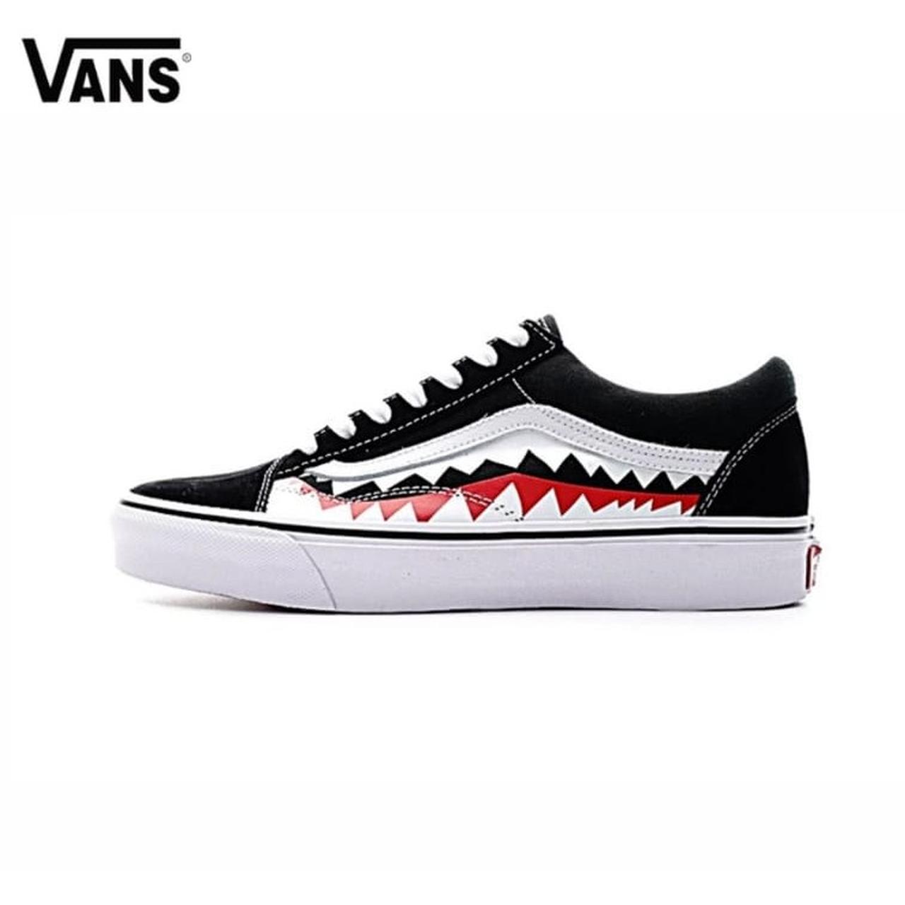 Vans x best sale bape sharktooth