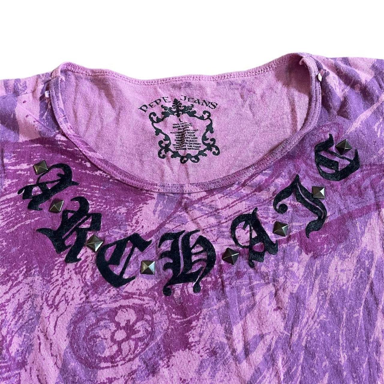 Pepe Jeans Women's Purple Tshirt Depop