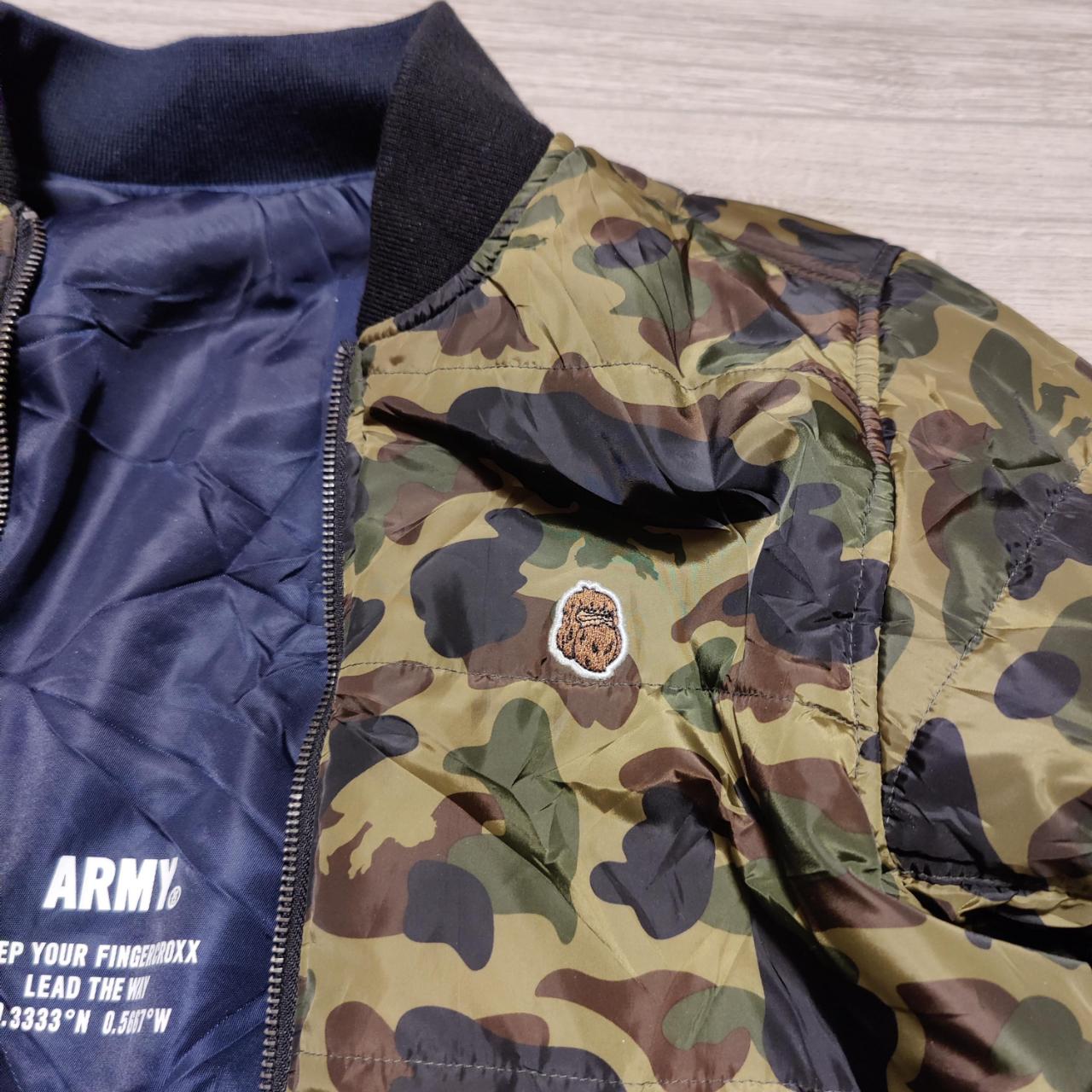 FINGERCROXX Reversible Army Camo Bomber | Depop