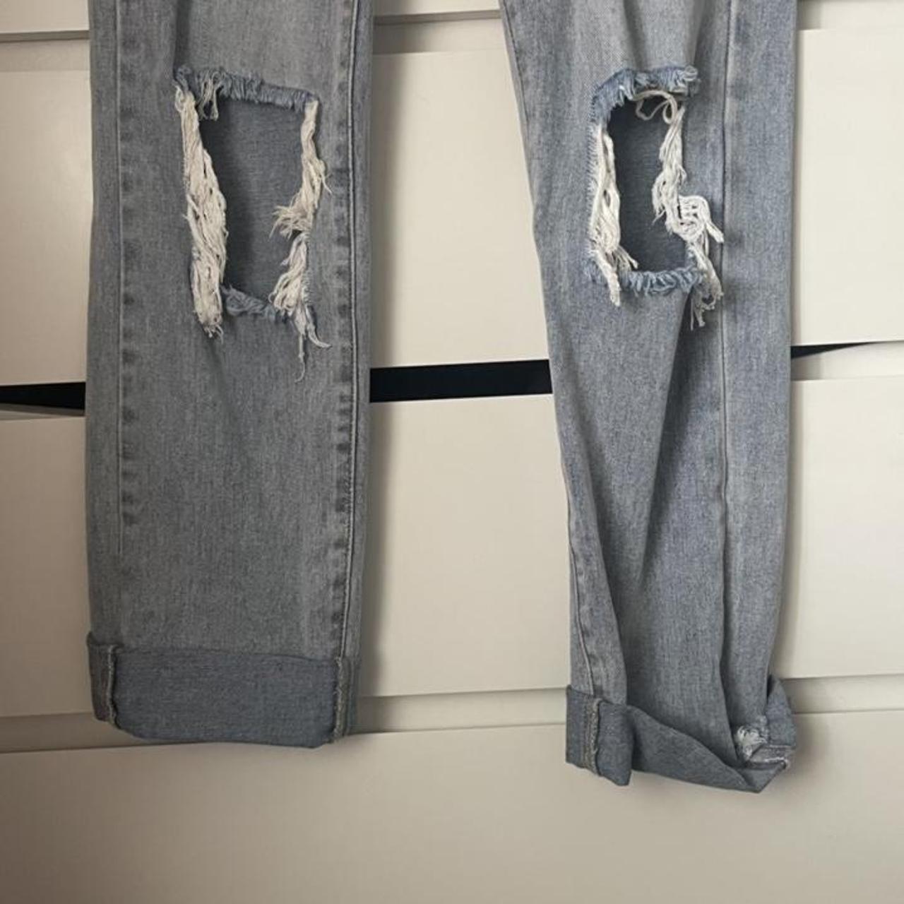 Denim baggy PLT jeans cuffed at bottom,worn... Depop