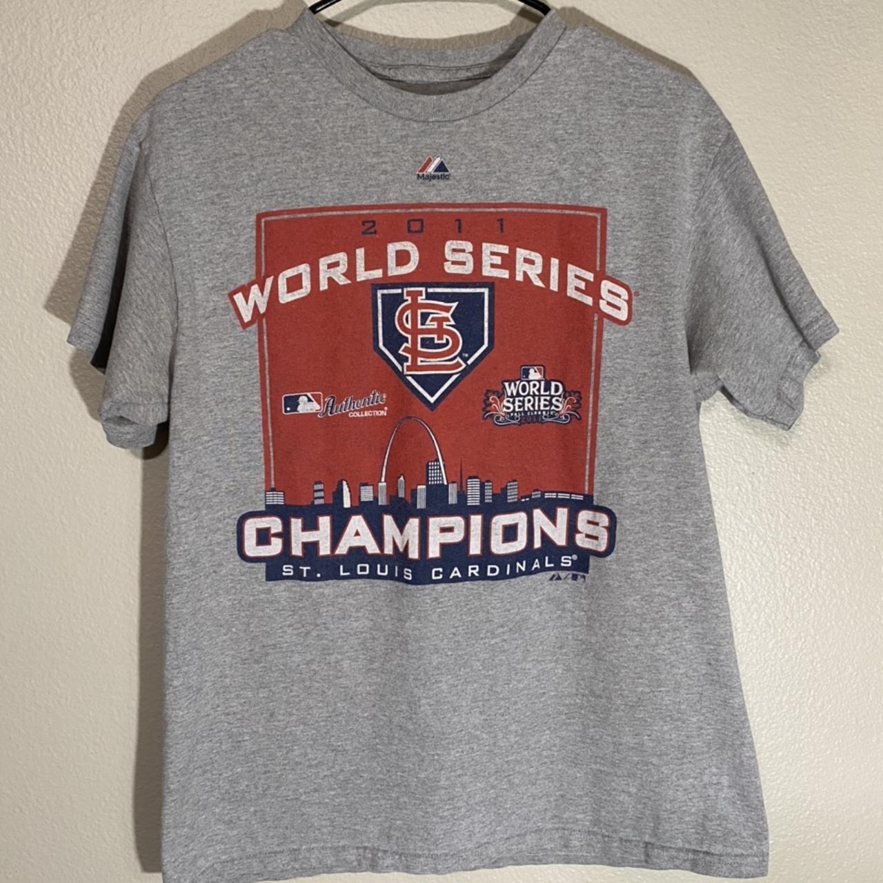 ST.LOUIS CARDINALS 2011 WORLD SERIES CHAMPIONS TEE - Depop