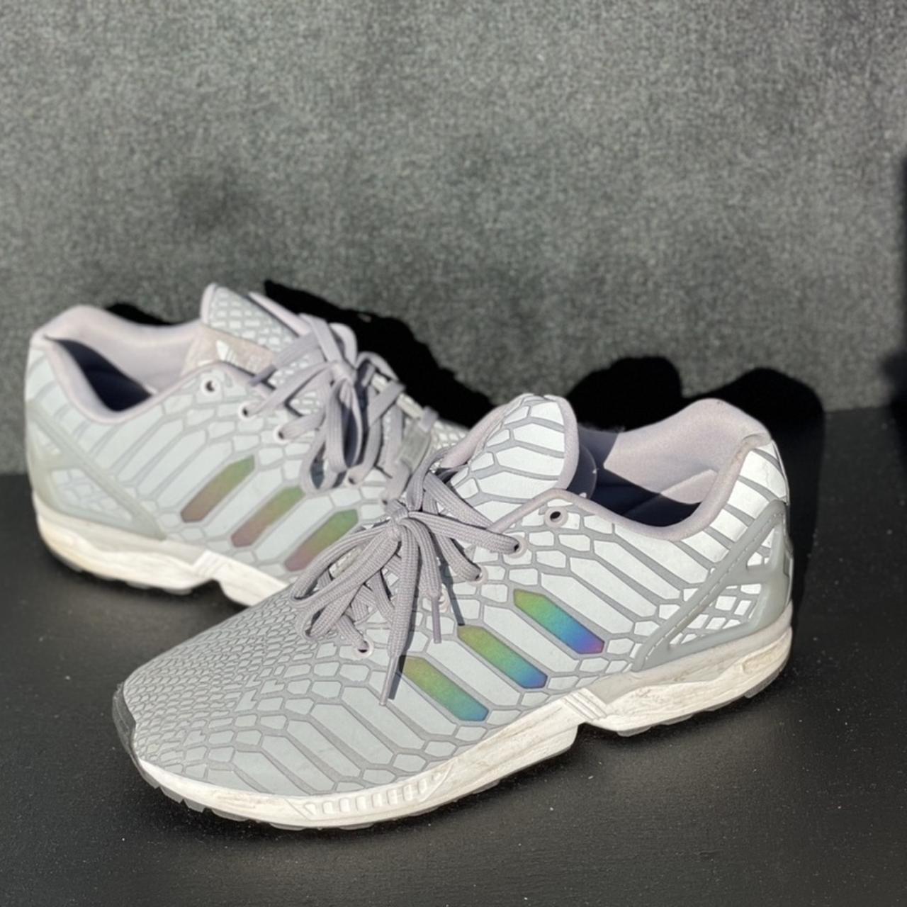 Adidas ZX Flux Xeno Silver A rare reflective. Depop