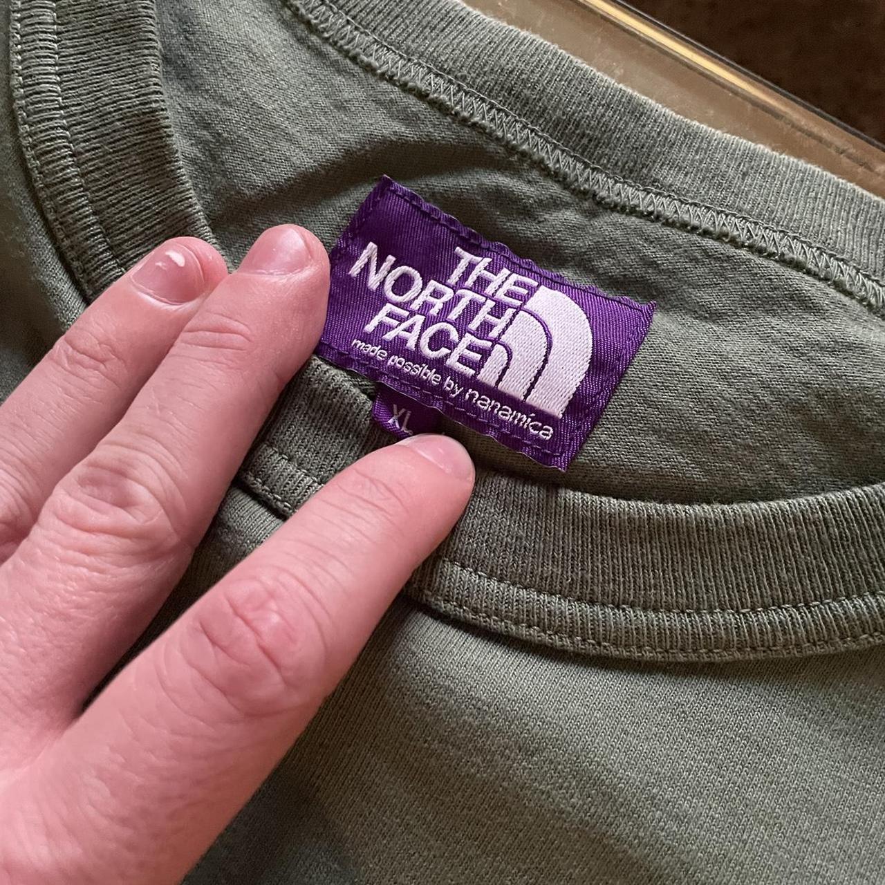 The North Face Purple Label Men's Green and Khaki T-shirt (3)