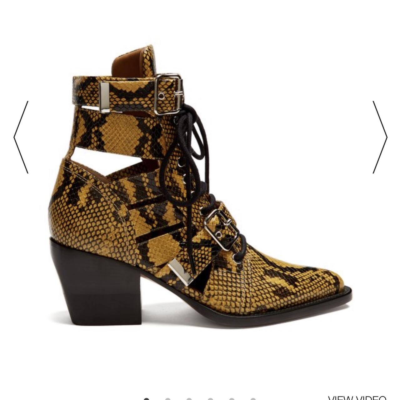 Chloe snake hot sale print boots