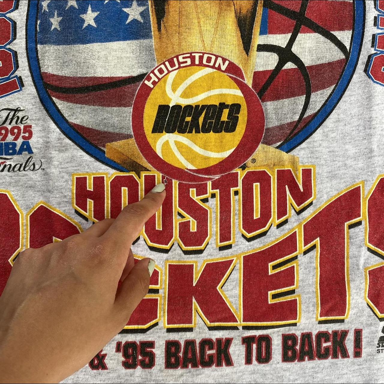Vintage Starter - Houston Rockets NBA World Champions T-Shirt 1995