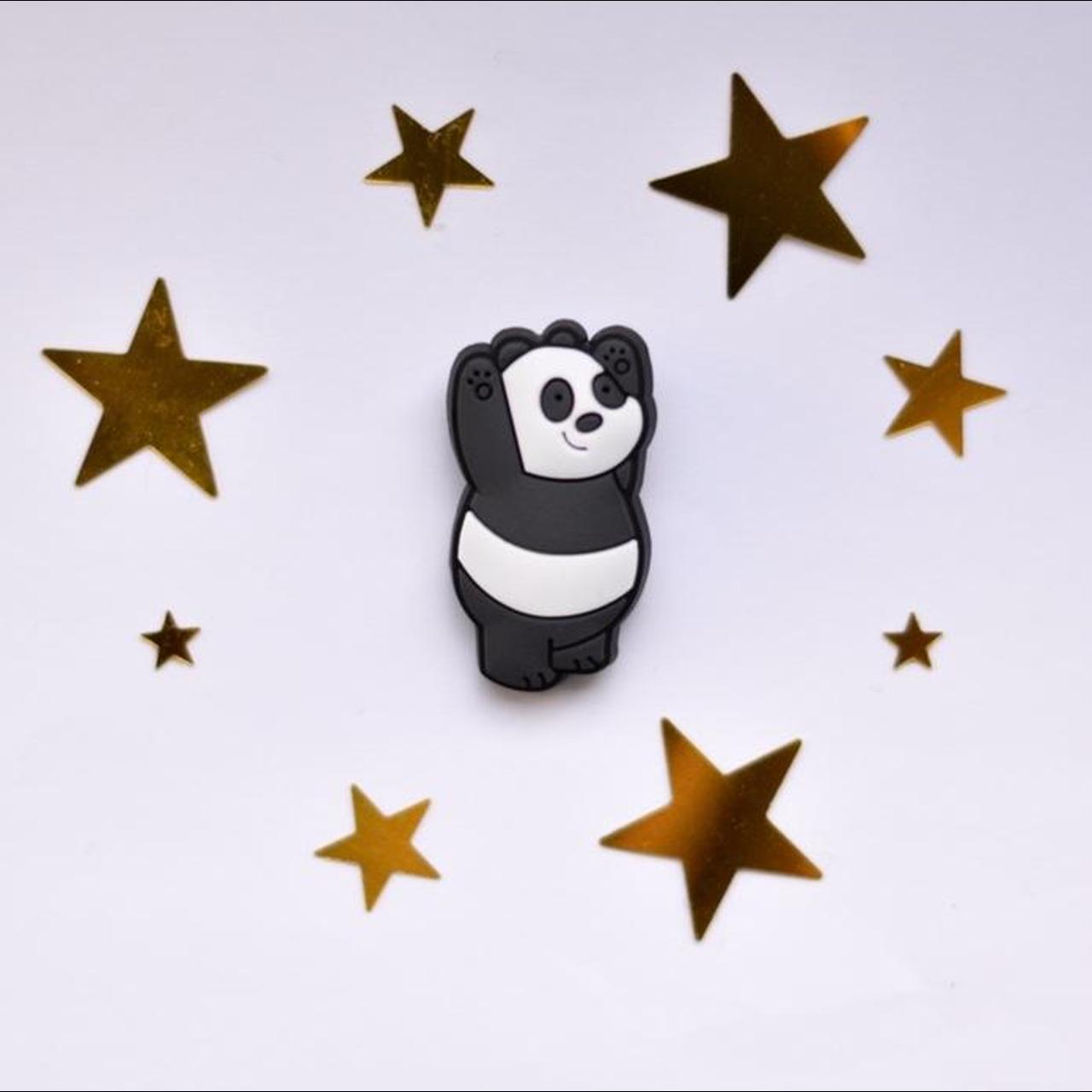 Brand new super cute happy panda croc jibbitz style... - Depop