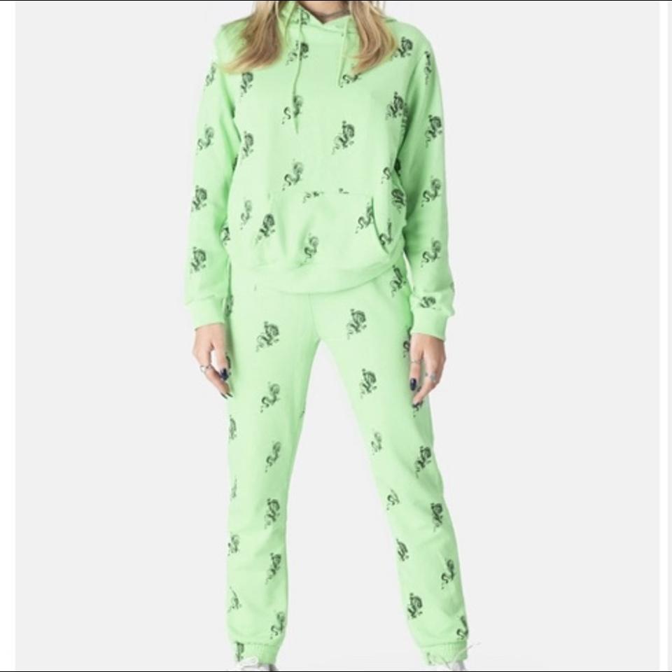 Adika Magic Dragon Sweatpants Green sweatpants Depop