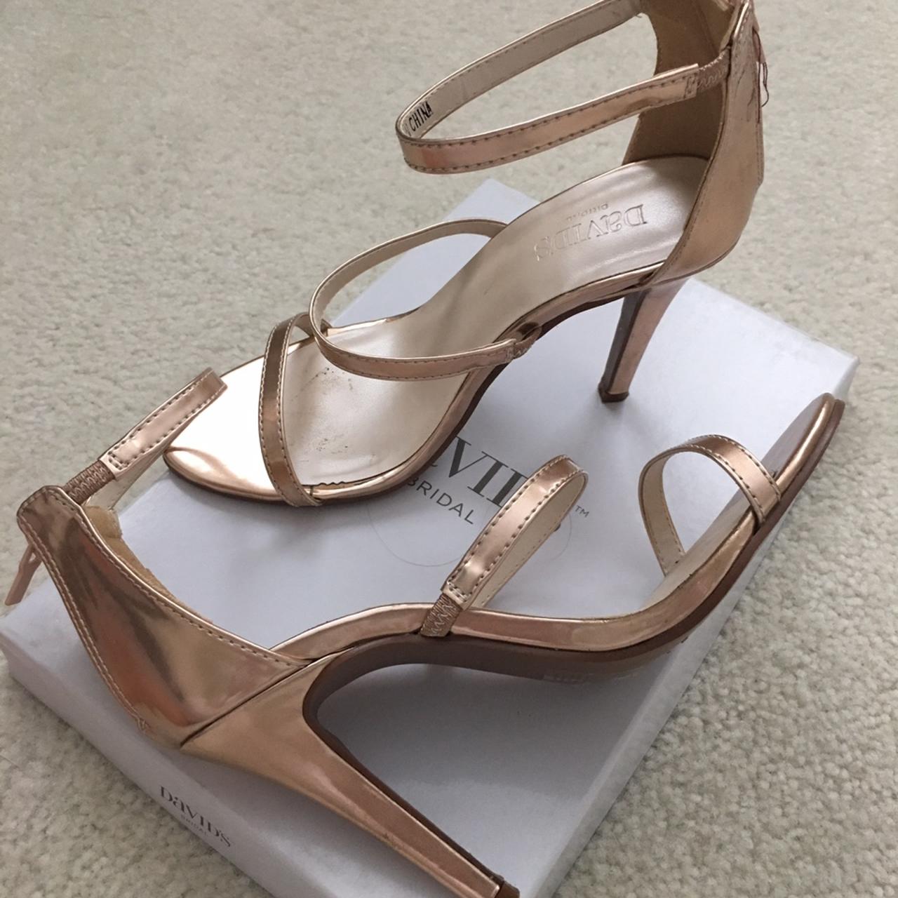 David's bridal rose gold heels fashion