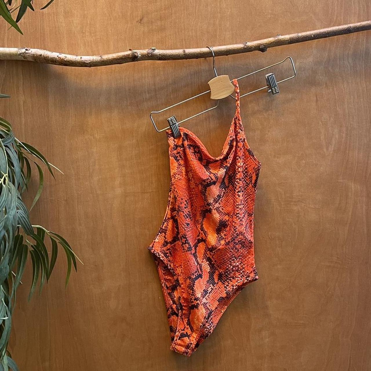 Oh Polly Women's Orange Bodysuit