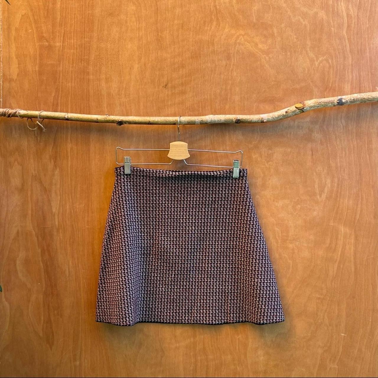 theory houndstooth skirt