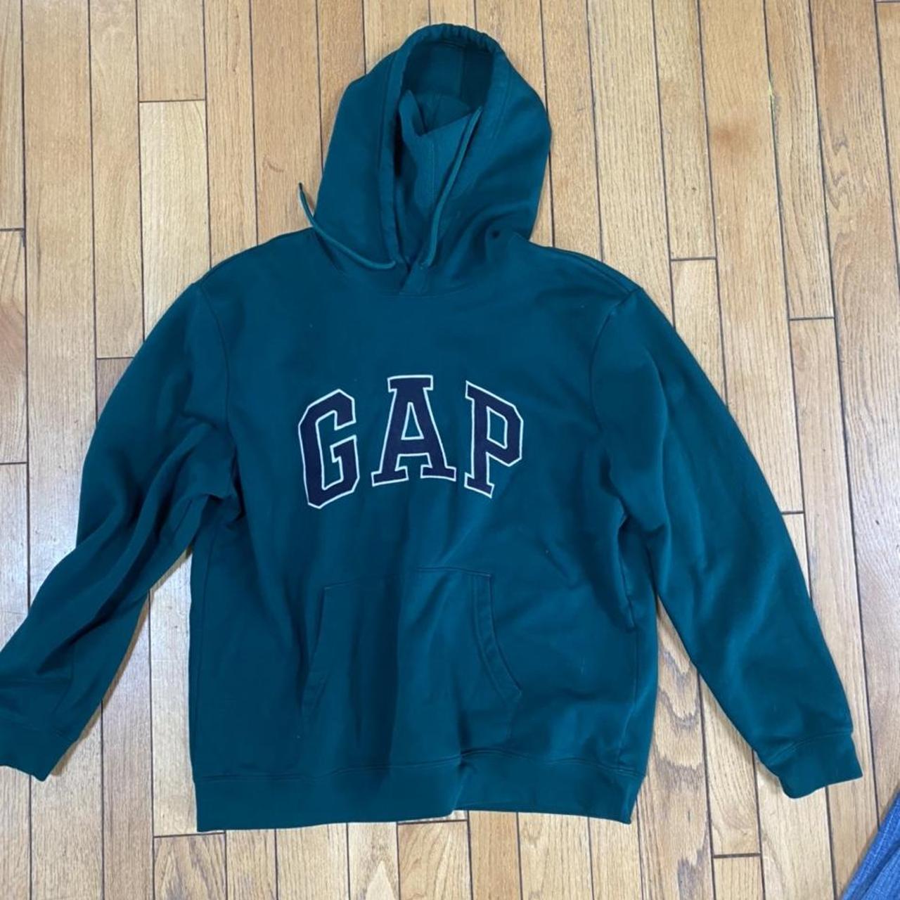 sage green gap hoodie