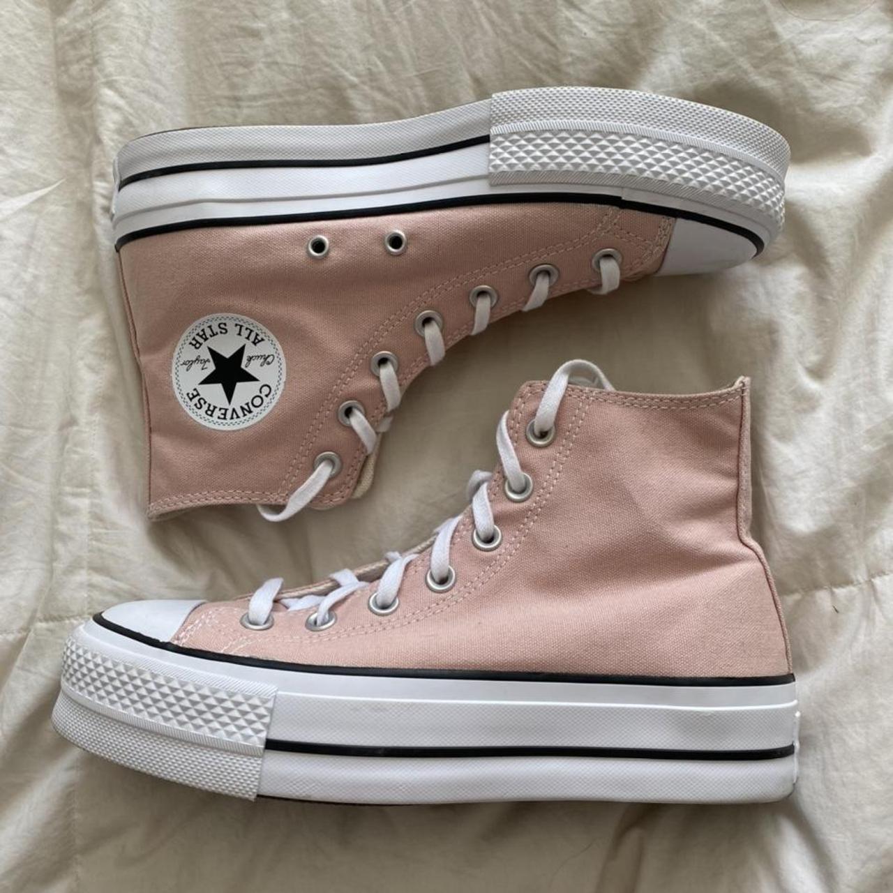 Pink platform converse the ICONIC converse that has... Depop