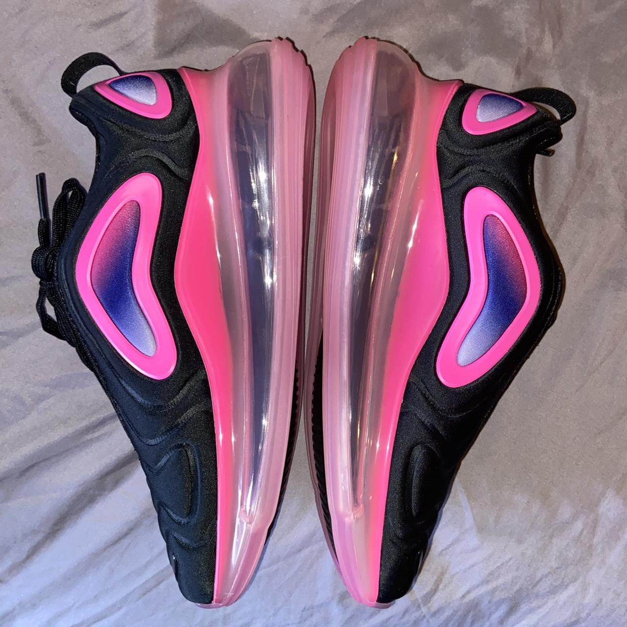 Nike Air Max 720 Black Laser Pink size 5Y will. Depop