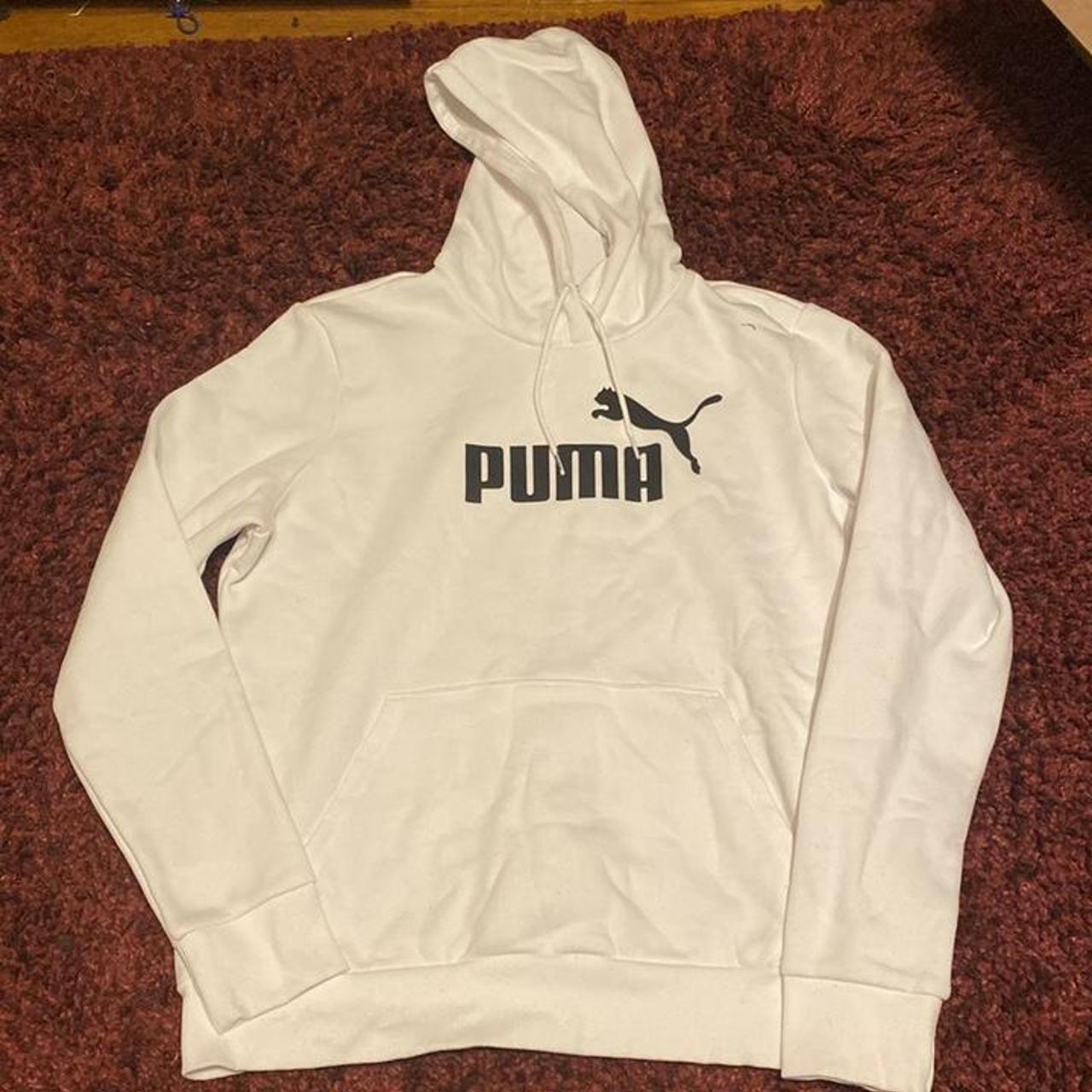 Puma hoodie It’s a women’s large hoodie and it has... - Depop