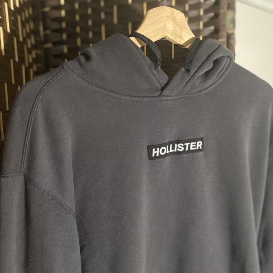 Hollister box 2025 logo hoodie