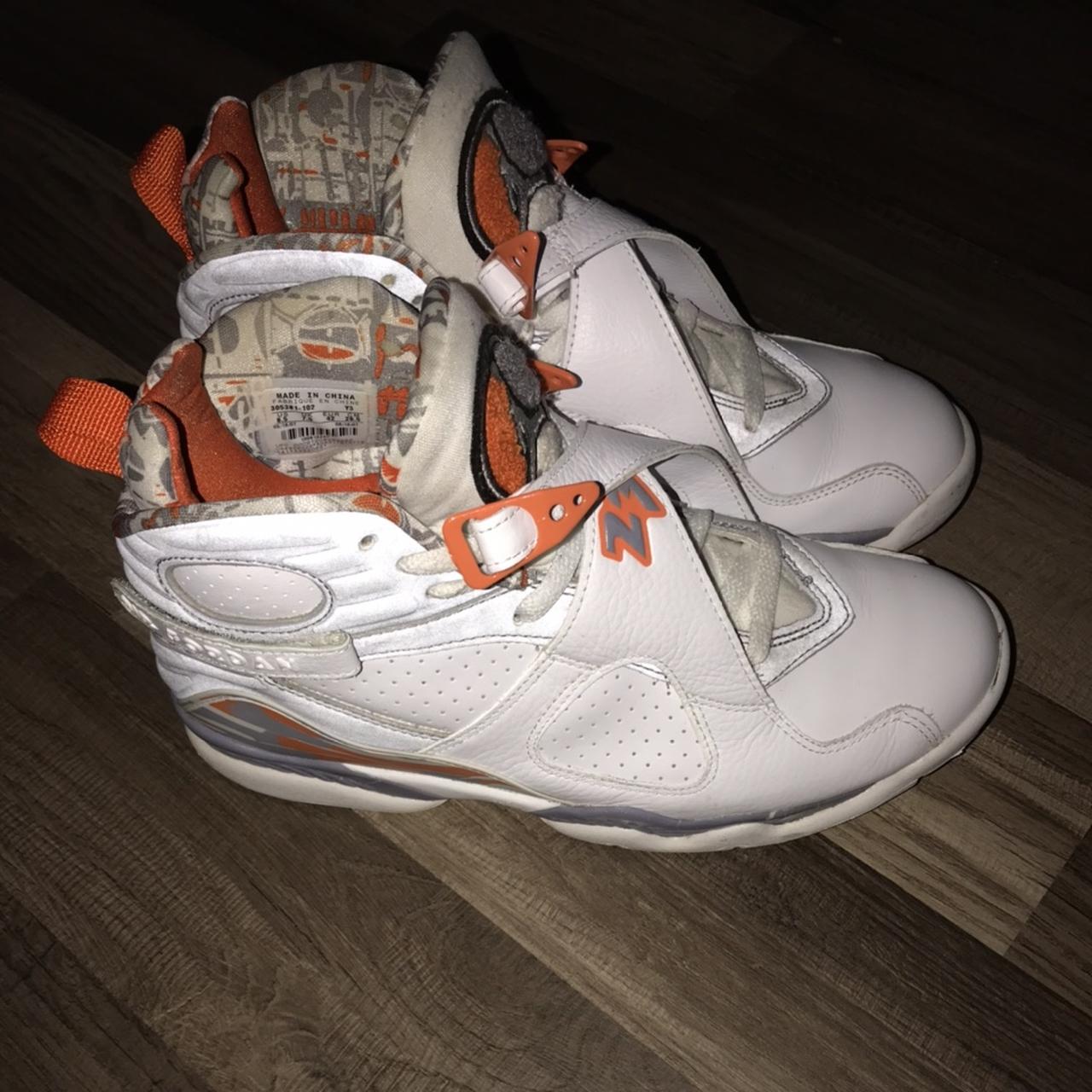 White and shop orange 8s