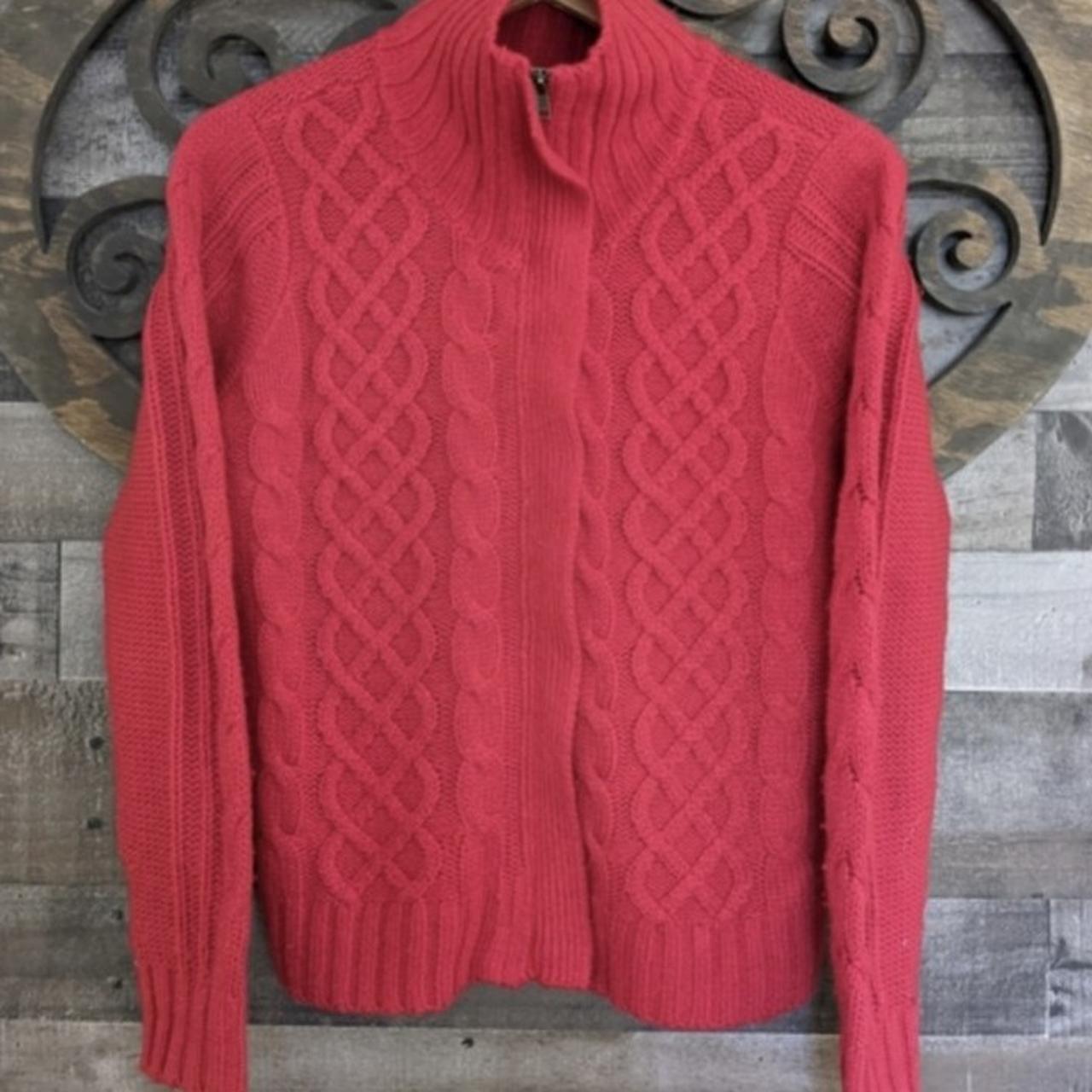 Mens red zipper on sale cardigan