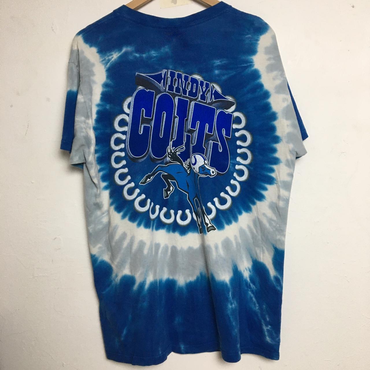 Vintage 1990s Indianapolis Colts NFL Tie Dye T-shirt / Liquid 