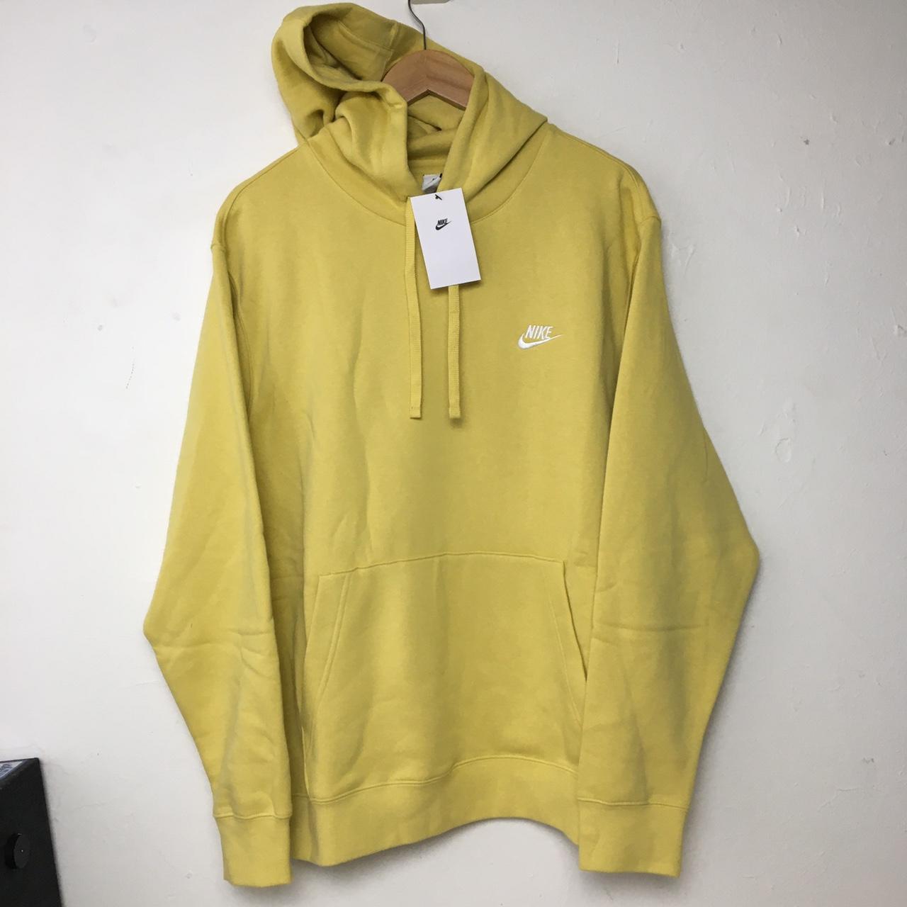 mens nike hoodie yellow