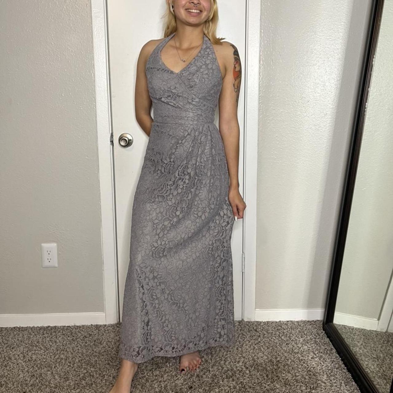 David's bridal deals grey dress