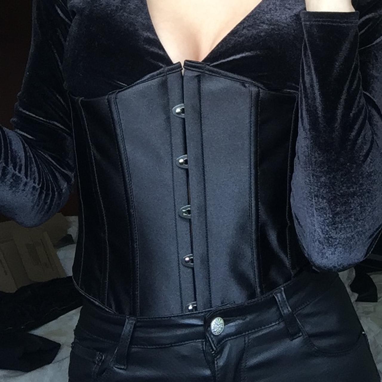 halloween costumes 2021 New black corset top... - Depop