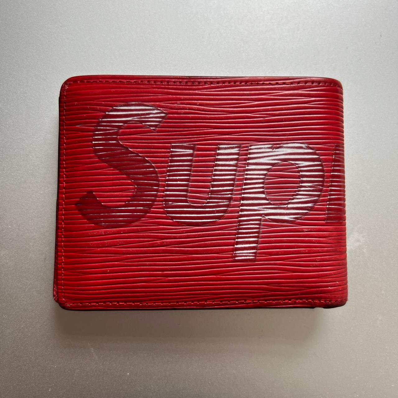 Louis Vuitton x Supreme Slender Wallet Epi Unisex!... - Depop