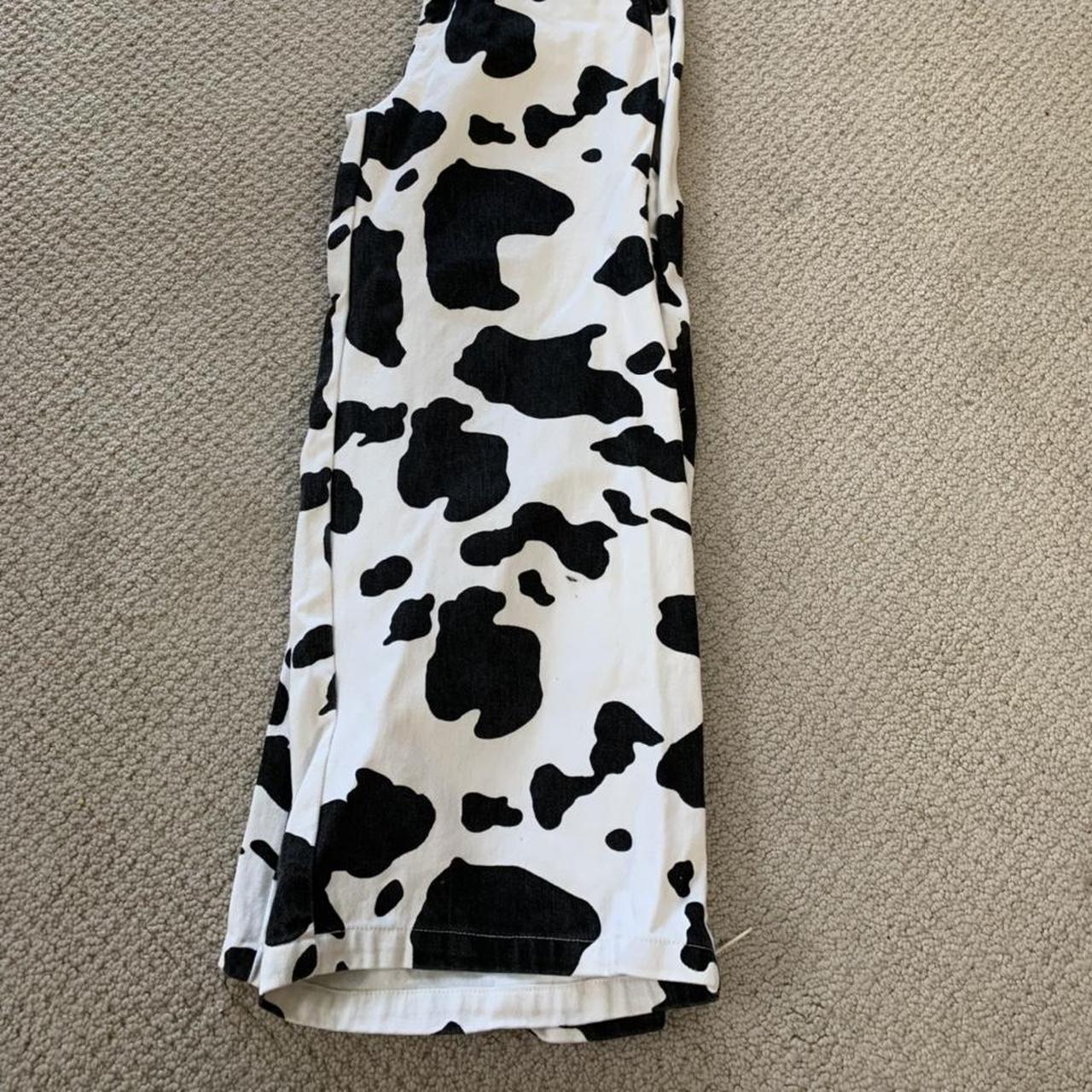 cow print flare pants