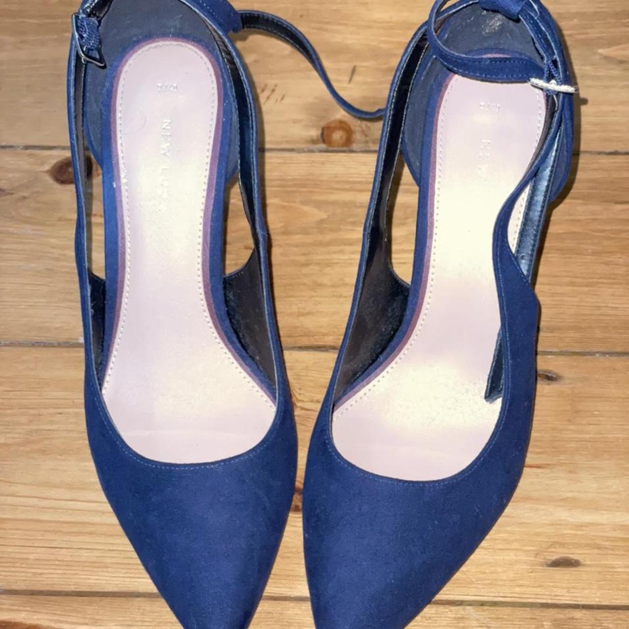 Navy blue stilettos - size 7 / 40 Only worn twice,... - Depop