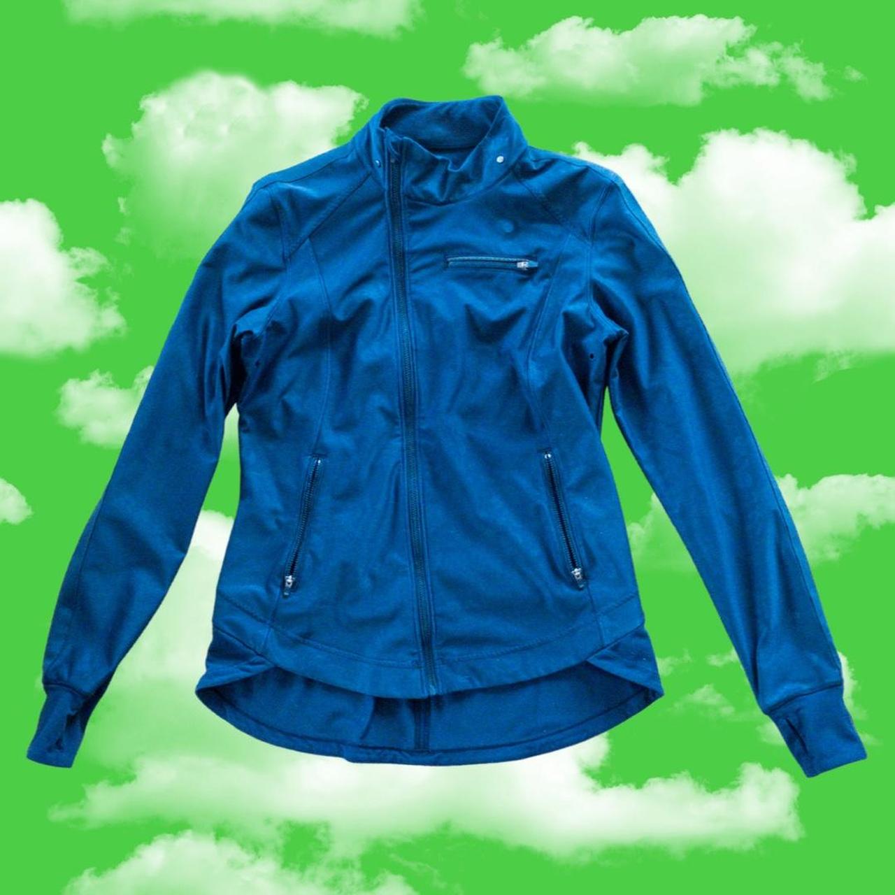 Lululemon Women's Navy and Blue Jacket Depop