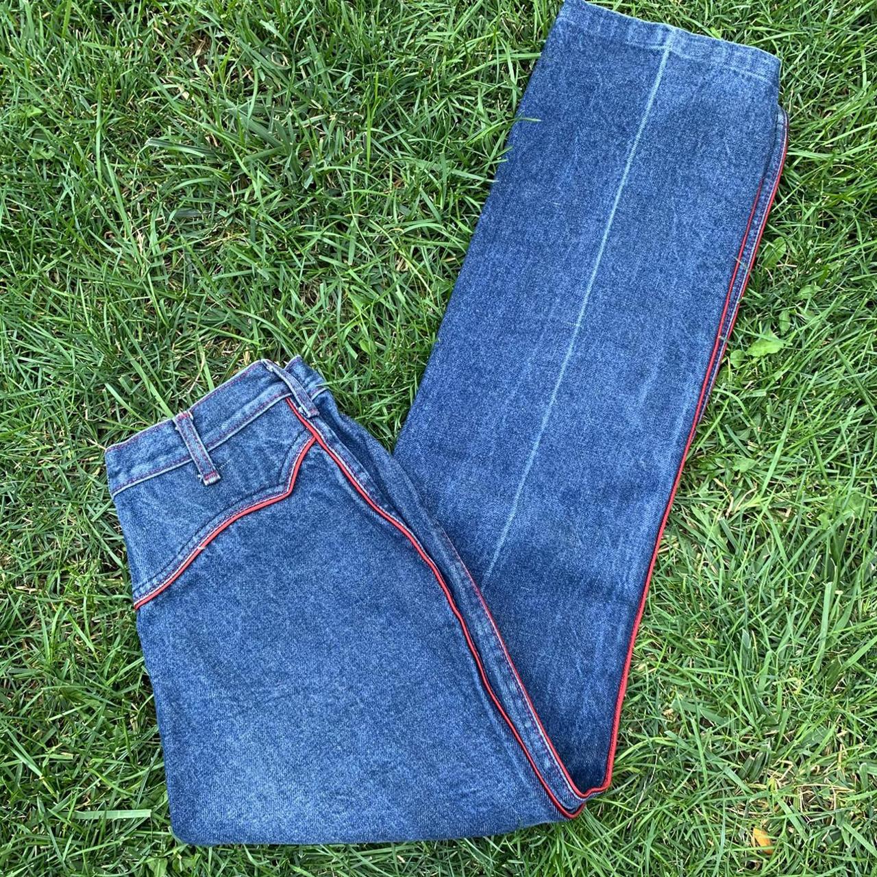 women-s-blue-and-red-jeans-depop