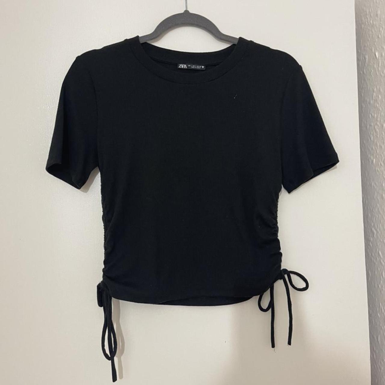 zara tie side top