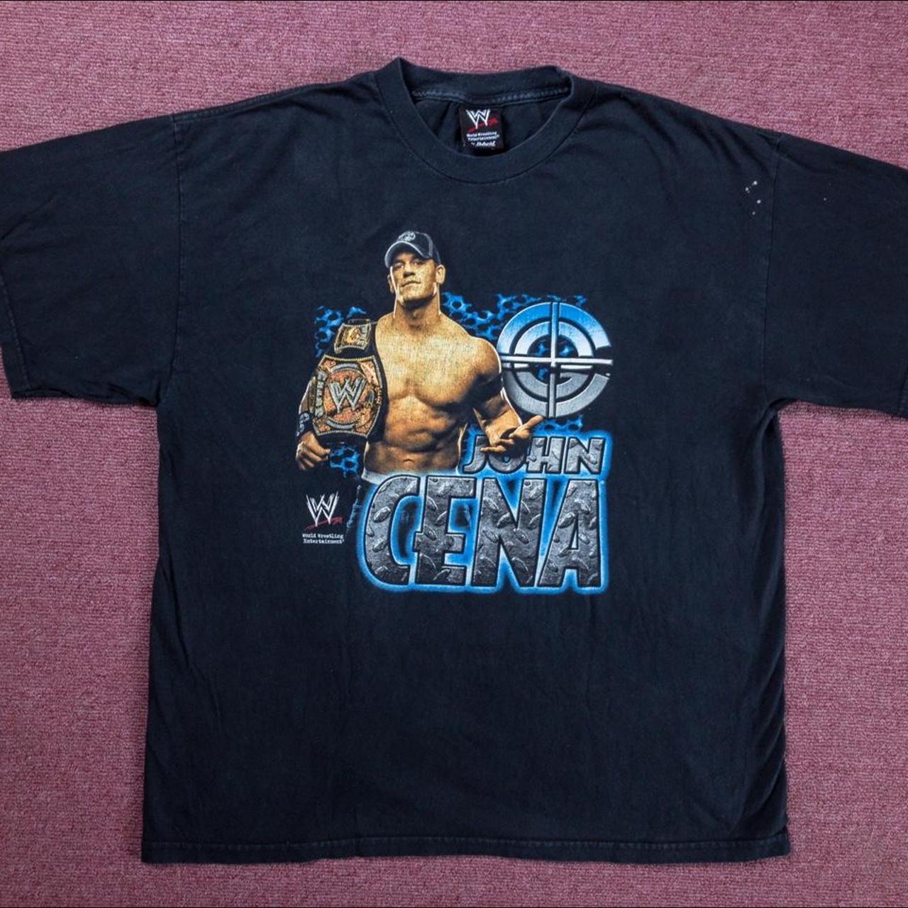 2007 WWE JOHN CENA SHIRT MEN’S SIZE LARGE armpit to... - Depop