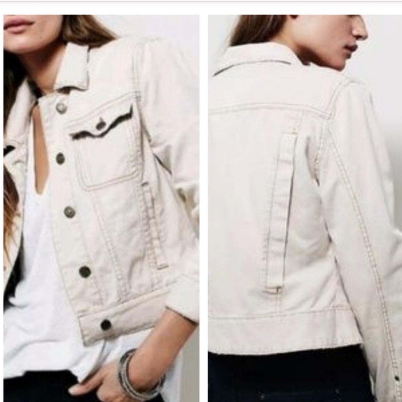 free people cream jacket