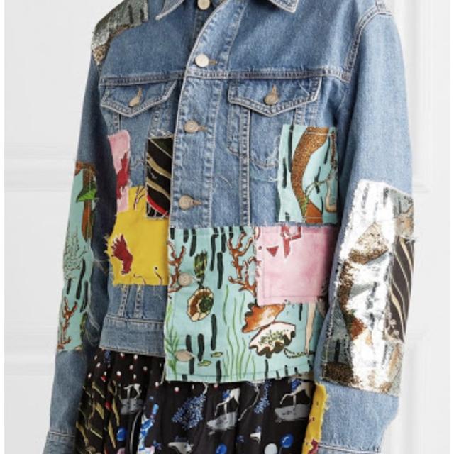 Loewe Indigo Paula's Ibiza Edition Patchwork Denim Jacket – BlackSkinny