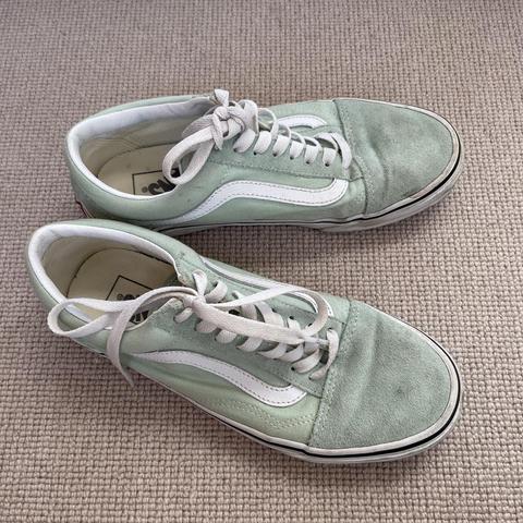 vans shoe mint and grey