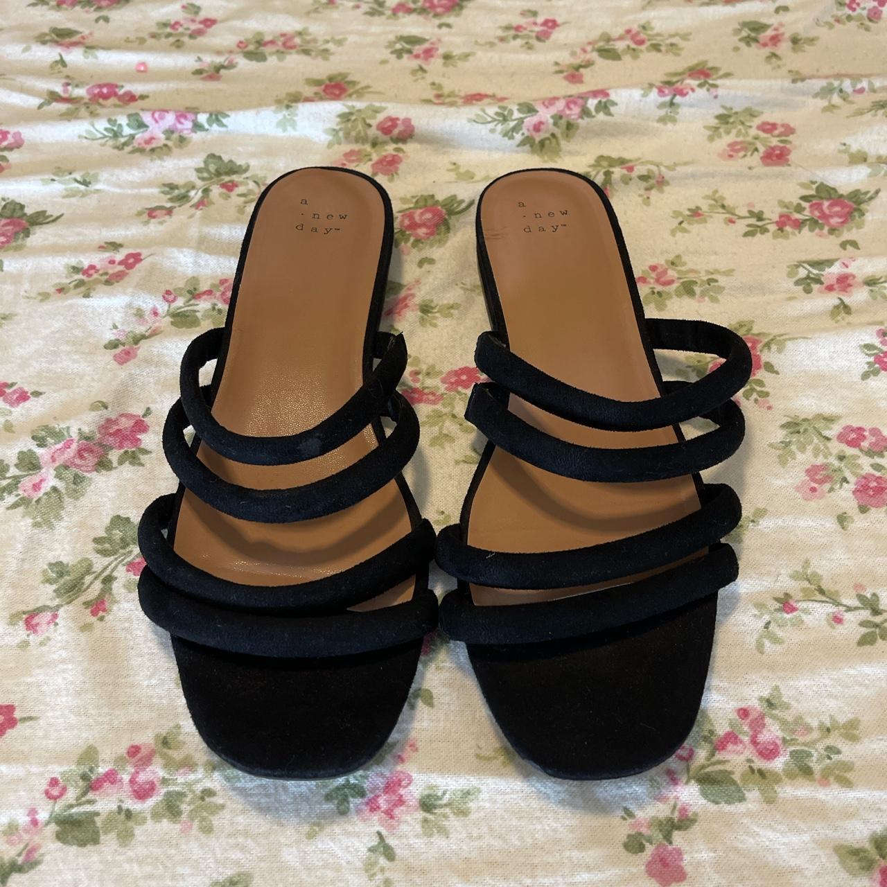 Target Women's Black Sandals Depop