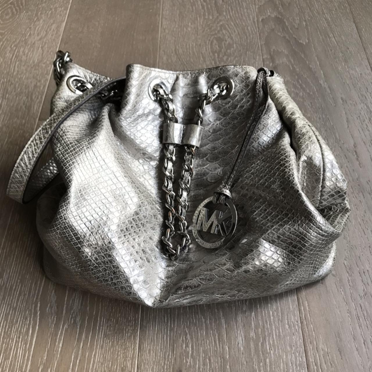 Michael Kors Frankie Python Embossed Large. Depop