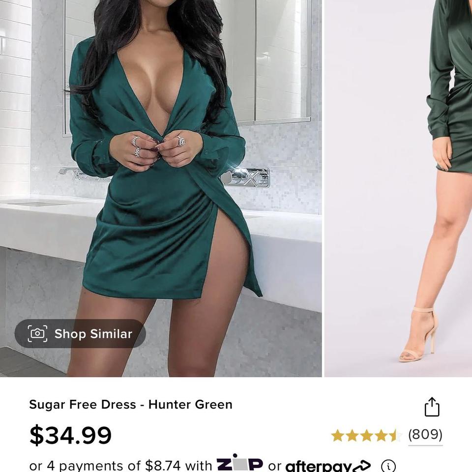 Sugar free best sale dress hunter green