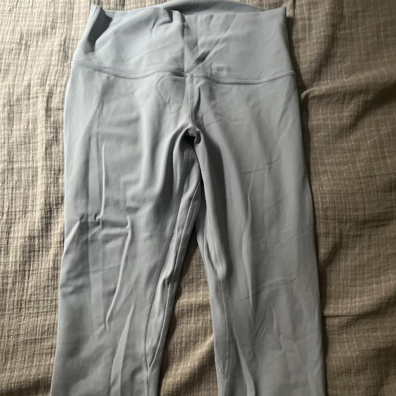 Light blue/greyish lululemon leggings 25” I'm not - Depop