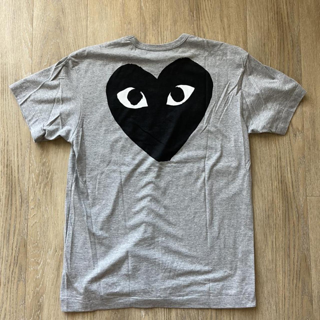 COMMES DES GARCON PLAY T SHIRT GREY ️ Size: XL ️... - Depop
