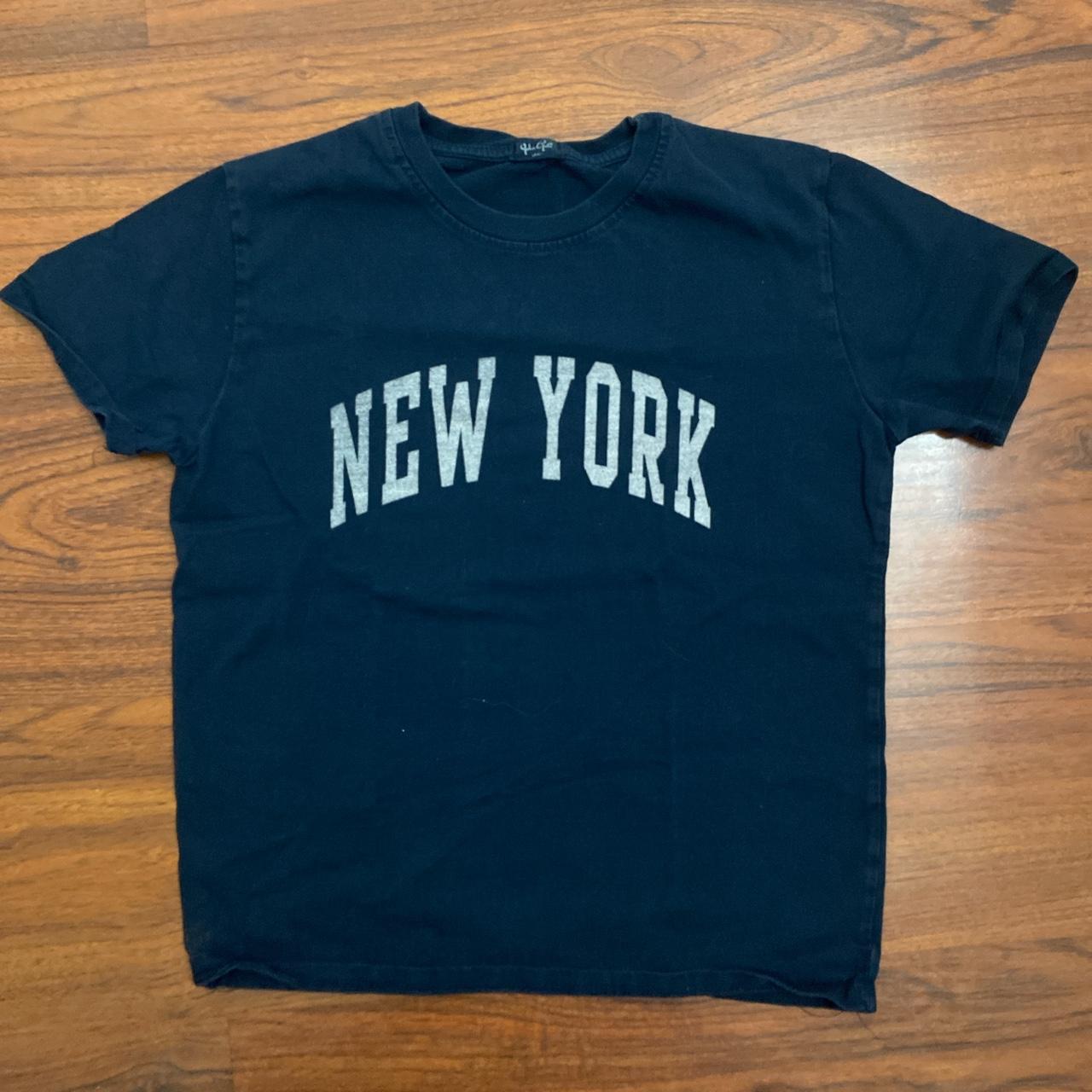 super cute brandy shirt! navy blue and new York... Depop