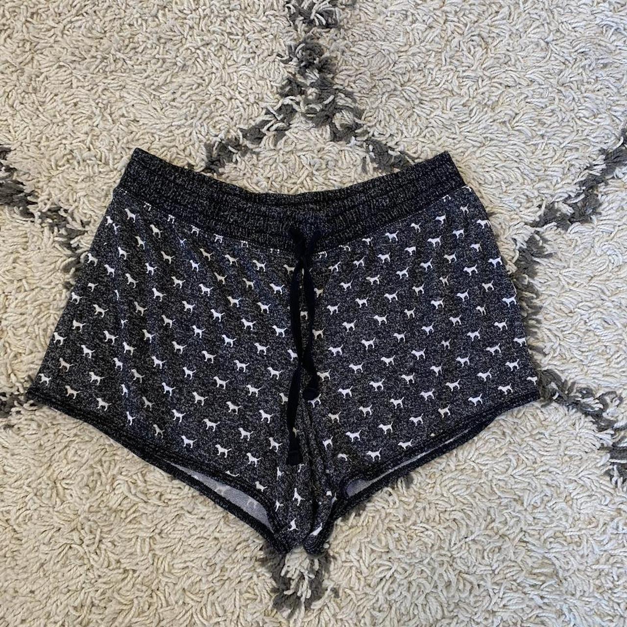 Victorias Secret pink grey pajama shorts🐕‍🦺 In great... Depop