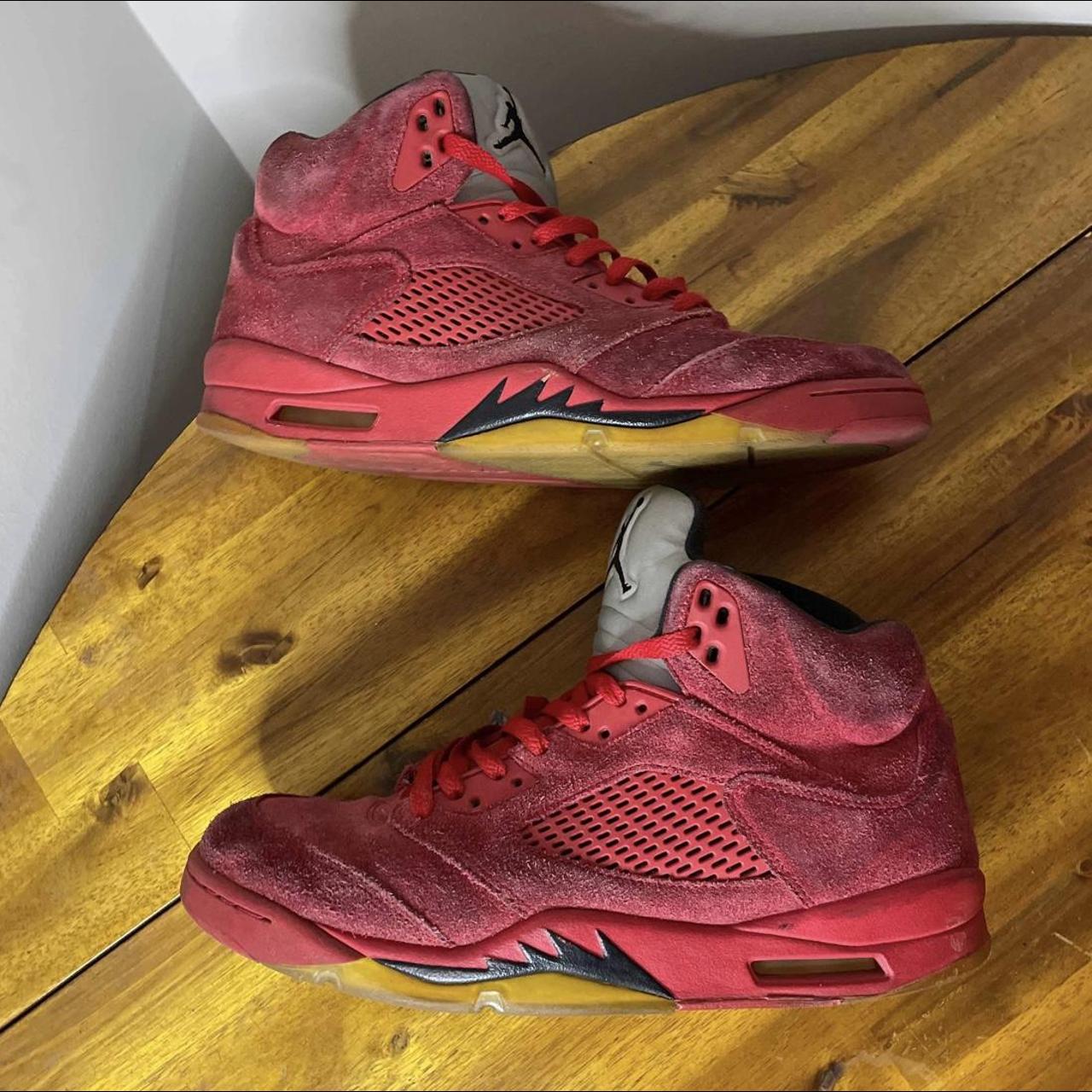 jordan 5 red suede size 11