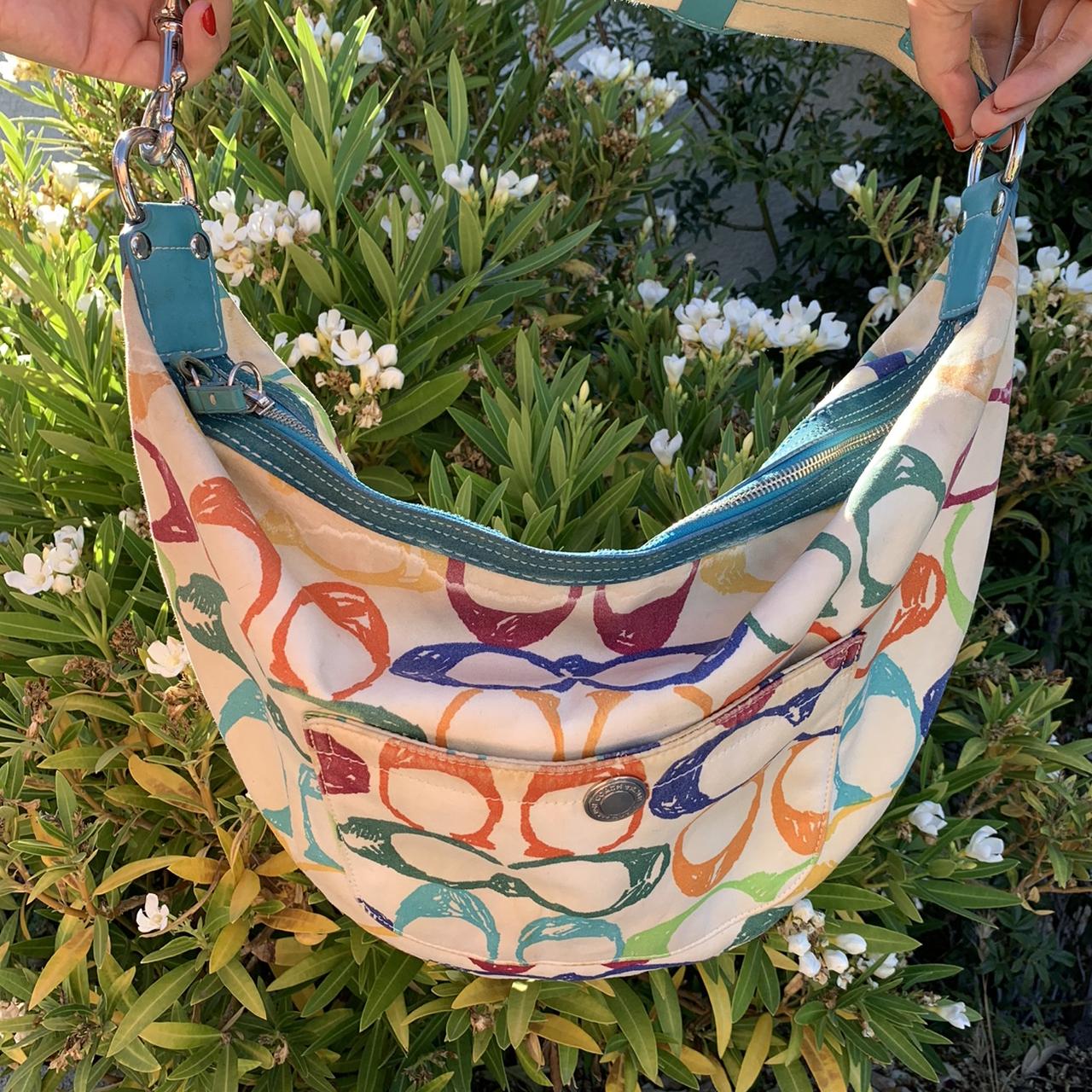 Y2K RAINBOW MONOGRAM COACH HOBO BAG ✨PRICE DROP | Depop