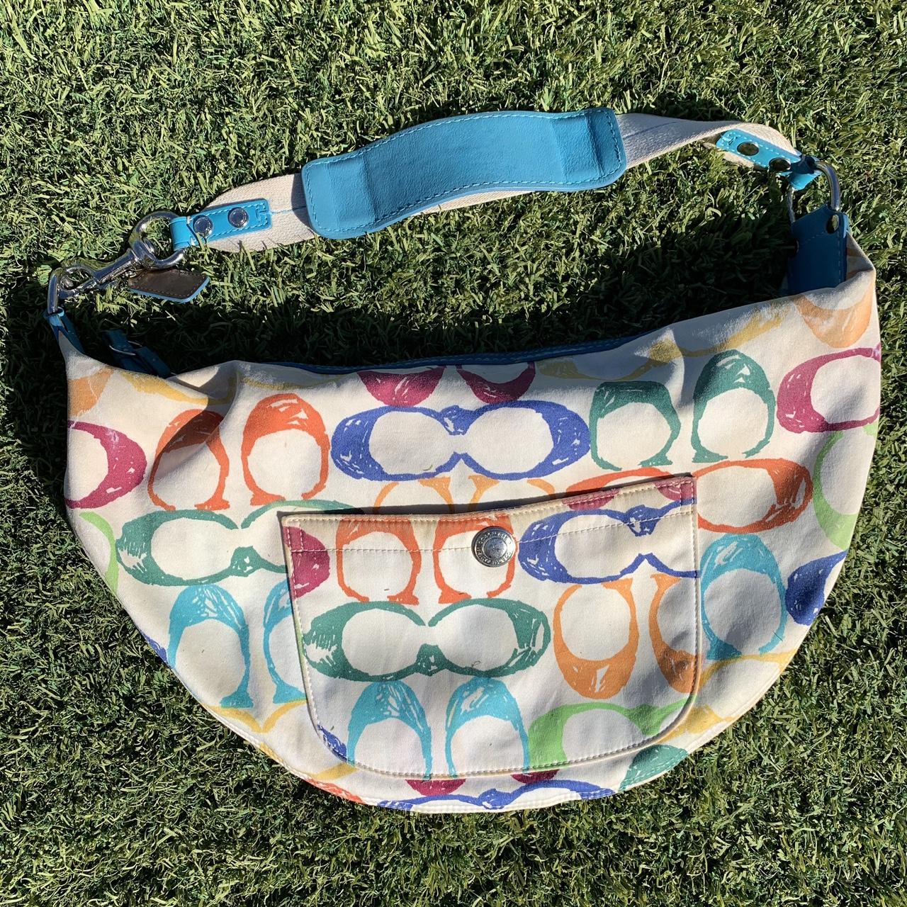 極美品 vintage coach old rainbow y2k がま口 極美品 vintage coach old rainbow y2k がま口